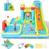 WHUBEFY Bounce House, Inflatable Bounce Castle with Blower for Kids 3-12,Kid Bounce House Blow up Outdoor/Indoor Bouncy House for Backyard with 2 Slides,Climbing Wall,Ball Pit,Jumping Area, Ball Pit view 1