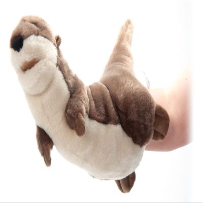 The Petting Zoo River Otter Hand Puppet Stuffed Animal Plushie, Gifts for Kids, Puppetz Animals, River Otter Interactive Puppets Plush Toy 19 Inches