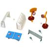 1 Set of Mini Basketball Hoop for Dollhouse, Mini Basketball Hoop Plastic Miniature Sports Figurines Miniature Sports Equipment for Dollhouse view 1
