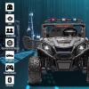 LUIBAS 24V 2-Seater Off-Road UTV for Kids, Ride On Car with Remote Control, Kids Electric Vehicle with Music, Bluetooth, Key Start, 4WD Ride On UTV for Boys Girls, Black view 2