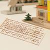 Veemoon 4pcs Mini Doll House Screen, Miniature Room Divider Wood Dollhouse Screen DIY Chinese Screen Room Privacy Divider Dollhouse Furniture Accessories Hollow Screen Model Retro Decor view 3