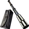 16" Handheld Collectible Marine Solid Brass Telescope Pirate Monocular Telescope | DOLLOND London Functional Vintage Nautical Antique Spyglass Telescope with Leather Case view 3