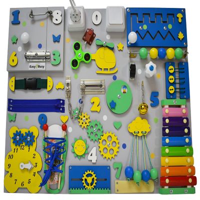 Montessori toy Busy Board 1 year old Christmas toddler gift for 1st Birthday Sensory board autism personalized baby boy activity board