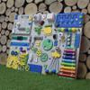 Montessori toy Busy Board 1 year old Christmas toddler gift for 1st Birthday Sensory board autism personalized baby boy activity board view 3
