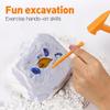 ibasenice 3 Sets Dinosaur Dig Tools Kit for Dino Fossils Educational Excavation Kits STEM Science with Mini Hammer Chisel Brush Scraper for Gems Fossils for 15 Years Old view 2
