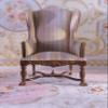 1:12 Scale Miniature Dollhouse Arm Chair Delicated Hand Carved Black Walnut view 2