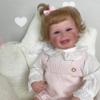 Angelbaby Realistic Baby Doll Reborn Dolls Smiling Girl Real Life Newborn Silicone Baby Doll Lifelike Sweet Soft Body Toddler Best Toy Gift for Children view 2