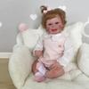 Angelbaby Realistic Baby Doll Reborn Dolls Smiling Girl Real Life Newborn Silicone Baby Doll Lifelike Sweet Soft Body Toddler Best Toy Gift for Children view 4
