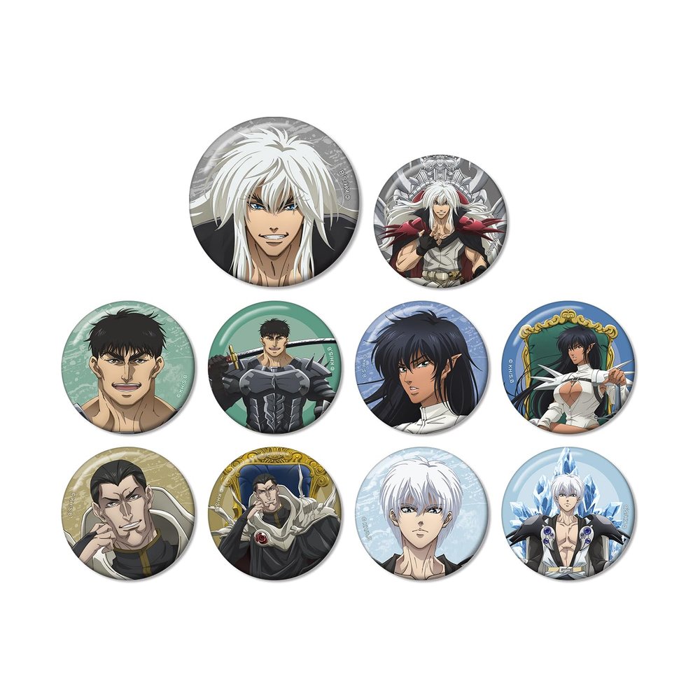 Anime Bastard!! Dark God of Destruction Illustration of The Throne Ver. Trading Can Badge Box of 10