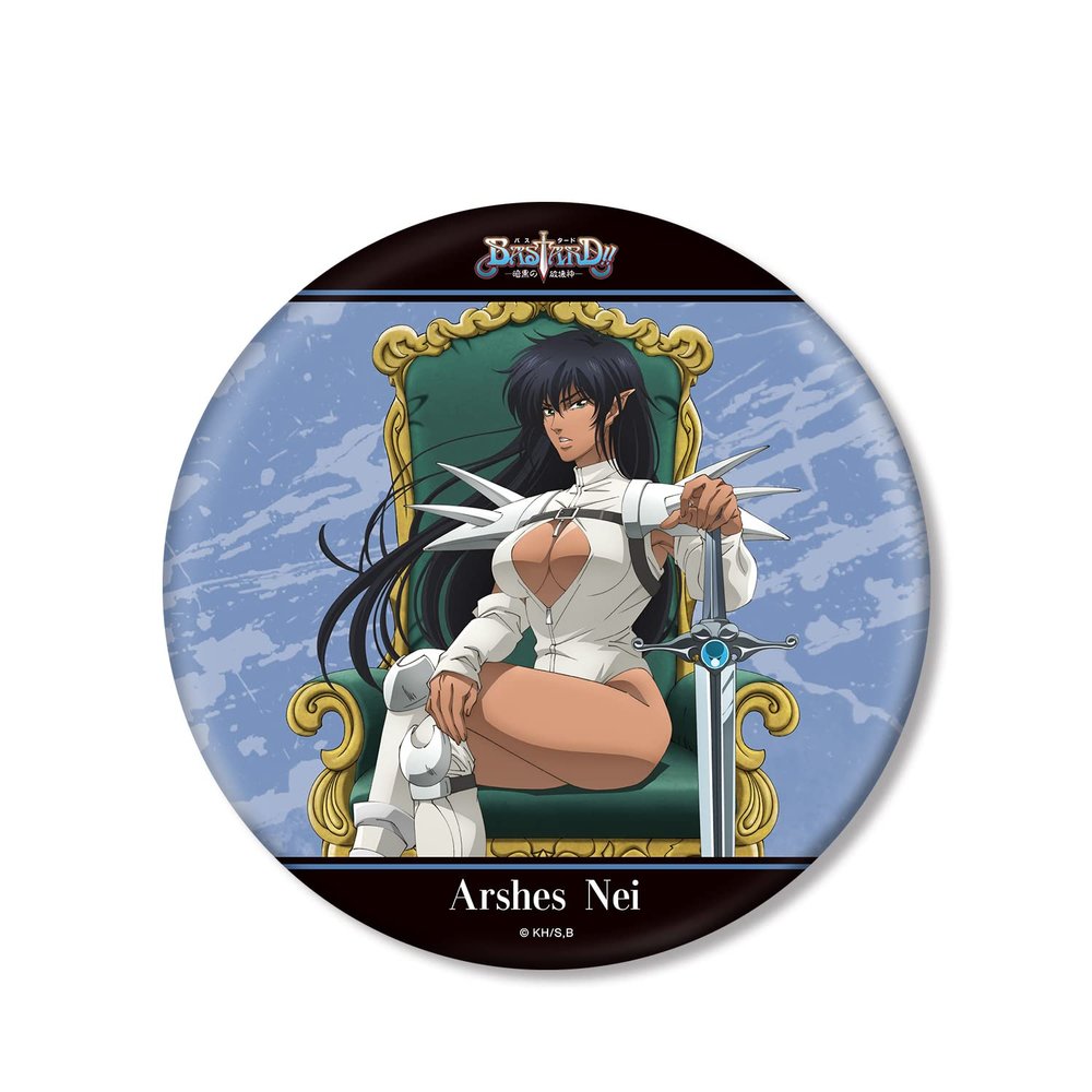 Anime Bastard!! Dark God of Destruction Illustration Arches Nei Throne Ver. Big Can Badge