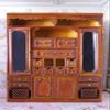 1:12 Miniature Dollhouse Elegant Mahogany Storage Cabinet Chest-Drawer Hutch view 1