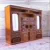 1:12 Miniature Dollhouse Elegant Mahogany Storage Cabinet Chest-Drawer Hutch view 2