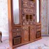 1:12 Miniature Dollhouse Elegant Mahogany Storage Cabinet Chest-Drawer Hutch view 4