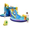 BOUNTECH Inflatable Water Slide, Ocean Kids Water Park Jump Castle w/Ball Pit & Splash Pool, Water Slides Inflatables for Kids, Blow up Water Slide Bounce House with Blower for Outdoor Backyard Gifts view 1