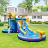 BOUNTECH Inflatable Water Slide, Ocean Kids Water Park Jump Castle w/Ball Pit & Splash Pool, Water Slides Inflatables for Kids, Blow up Water Slide Bounce House with Blower for Outdoor Backyard Gifts view 2