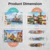 MISITU Small Jigsaw Puzzles for Adults Mini Puzzles 150 Pieces Small Puzzles Micro Piece Travel Challenging Difficult Puzzles Rotenberg Hanseatic Lubeck Venice Puzzle 3 Pack, 6 x 4 inch view 3