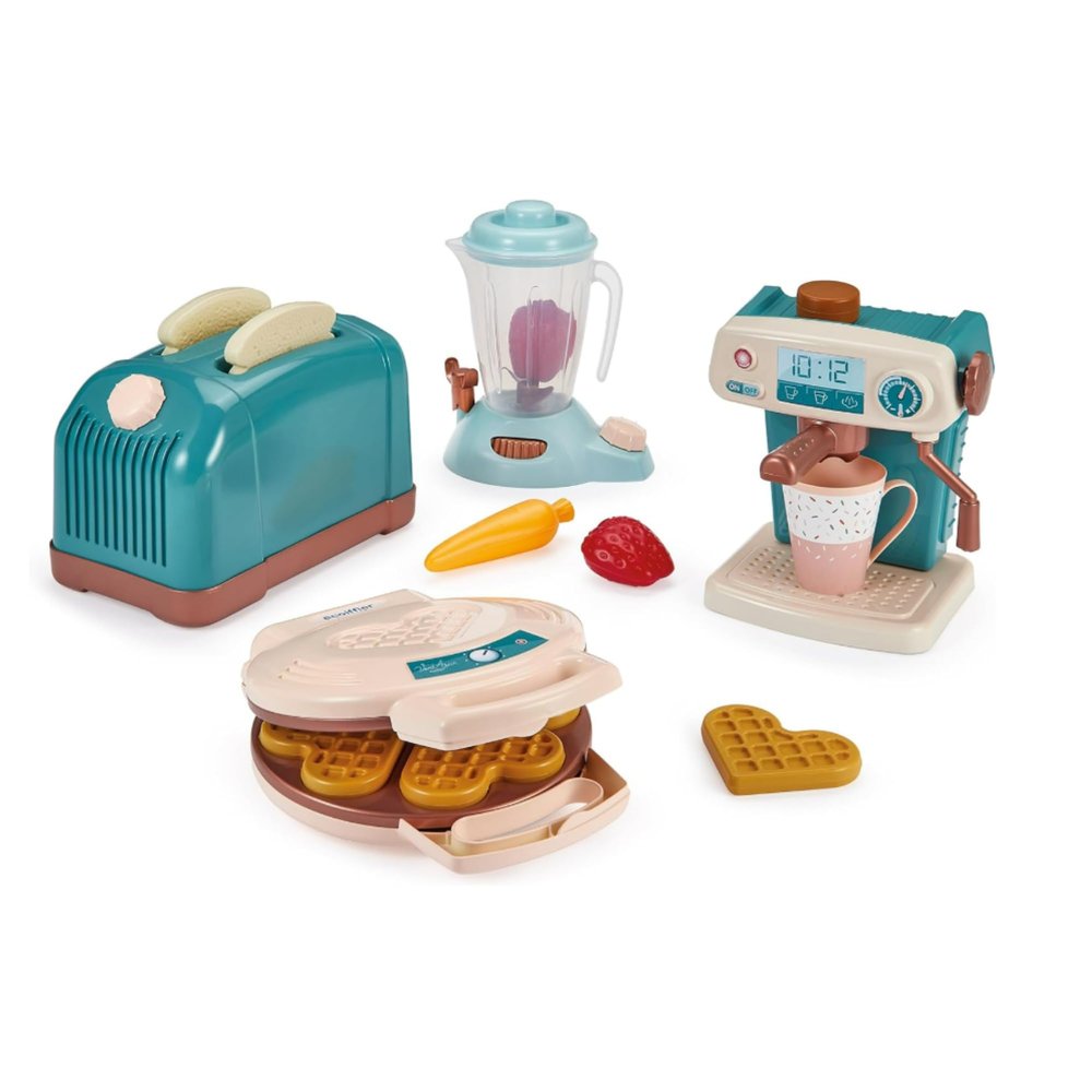 Jouets Ecoiffier - 1683 - Super Pack of 4 in 1 Appliances - Imitation Game - from 18 Months - Made in France