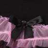 ACSUSS Baby Girls Cake Smash Party Outfit Sleeveless Frilly Skirted Romper Tulle Tutu Dress with Headband Black&Pink 0-3 Months view 4