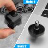 Infinity Gear Fidget Cube Spinner for Kid Adult, Transformable Spinning Top Metallic Fidget Toys for Anti-Anxiety Stress Relief Autism ADHD, 2-in-1 Cube Focus Toy for Desktop Office Classroom Black view 2