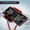 VXL-3s ESC Cooling Fan and Motor Cooling Dual Fan Set Fit for 1/10 Traxxas Slash 44 VXL Rustler 4X4 Stampede 4X4 Hoss 44 Velineon VXL-3s, Red view 4
