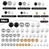 108 Pcs Balls Cake Topper DIY Cupcake Insert Foam Balloons for Cake Baking Wedding Anniversary Birthday Decoration(Black, Silver, White, Gold,Multi Sizes) view 3
