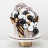 108 Pcs Balls Cake Topper DIY Cupcake Insert Foam Balloons for Cake Baking Wedding Anniversary Birthday Decoration(Black, Silver, White, Gold,Multi Sizes) view 4