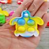 colorbopop Bulk Mini pop Bubble Keychain Fidget Present,Turtle Party Favors,Classroom Students Boys Girls Birthday Small Gifts view 2
