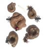 Cooplay 24pcs Fake Dog Poop Realistic Turd Cockroach Fly Flies Maggot Halloween Novelty Floating Poo for April Fools' Day Christmas Prank Tricky Toys Props with Drawstring Bags view 3