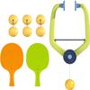 Indoor Hanging Table Tennis Portable Paddles and Balls Exerciser for Door Frame Parent Child Interaction Toy (with 6 Balls) view 2