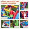 BOUNTECH Inflatable Bounce House with Ball Pit, Dual Slides Bouncy House with Blower for Kids 5-12 Indoor Outdoor Backyard Party Fun, Toddler Jumper Bouncy Castle with Slide for Birthday Party Gift view 2