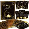 99 Names of Allah Flashcards Quran Verses Asma UI Husna Cards Eid Al Adha Learning Cards in Arabic and English Eid or Ramadan Gifts for Family Friends 5.73.1 Inches view 1