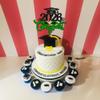 1Pc Class of 2026 Cake Topper Glitter Congrats Grad Cap 2026 Graduation Cake Pick for 2026 Graduation Theme High School Boys Girls Graduate Party Cake Decorations Supplies Black Green view 4