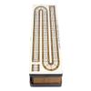 House of Cribbage - 4 Track Continuous Cribbage Board Inlaid White Maple/Teak Wood/White Maple - Size: 13.5 Inches - Sliding Lids and Drawer for Cards & Cribbage Pegs view 4