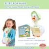 Cuddle Barn - Mother Goose Read-Along (Sage) | Animated Bird Plush with Mouth Movement Recites 7 Nursery Rhymes, Comes with Board Book, 14 inches view 2