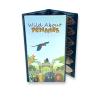 Pennybandz Press Penny Collector Tri-Fold Album - Holds 48 Souvenir Pressed Pennies - Vegan Leather - Every Book Ordered Comes with a Mystery Penny as a Gift (Wild About Pennies Zoo Themed) view 1
