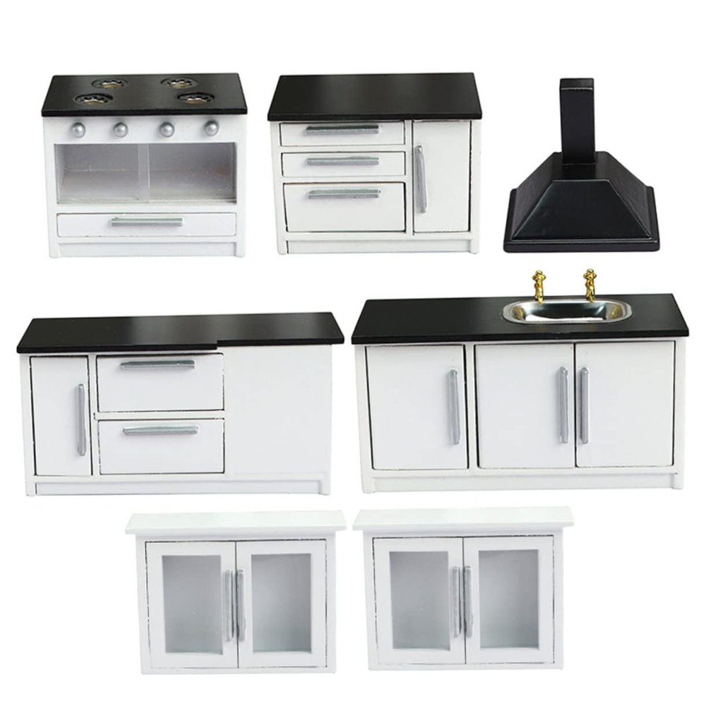 1set Mini House Kitchen Dollhouse Furniture Model Accessories for Interior Decoration for DIY Crafts and Miniature Home Decor