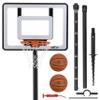 GoSports Post Up Portable Beach Basketball Hoop for Kids and Adults - Play on Grass or Sand - Includes 2 Basketballs, Pump and Accessories Tote view 1