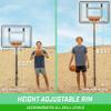 GoSports Post Up Portable Beach Basketball Hoop for Kids and Adults - Play on Grass or Sand - Includes 2 Basketballs, Pump and Accessories Tote view 3