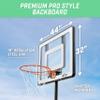 GoSports Post Up Portable Beach Basketball Hoop for Kids and Adults - Play on Grass or Sand - Includes 2 Basketballs, Pump and Accessories Tote view 4