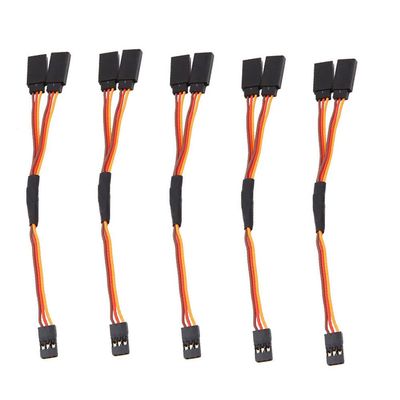 5Pcs 150mm Y Type Extended Line Extension Cable for Futaba Jr Y Harness Servo Extension Professional Processed