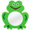 Toyvian Baby Bath Mirror Toy 7X7 Inch Unbreakable Foam Mirror for Kids Toddler Shower Bath Time Educational Coordination view 1