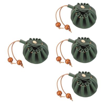 INOOMP 4pcs Dice Pouch Small Portable Drawstring Storage Bag for Dice and Jewelry Easy to Clean for Gaming Accessories