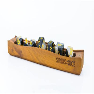 Sirius Dice SDZ002001 Arctic Grove Limited Edition Dice Set Pearlescent White Walnut - Set of 7