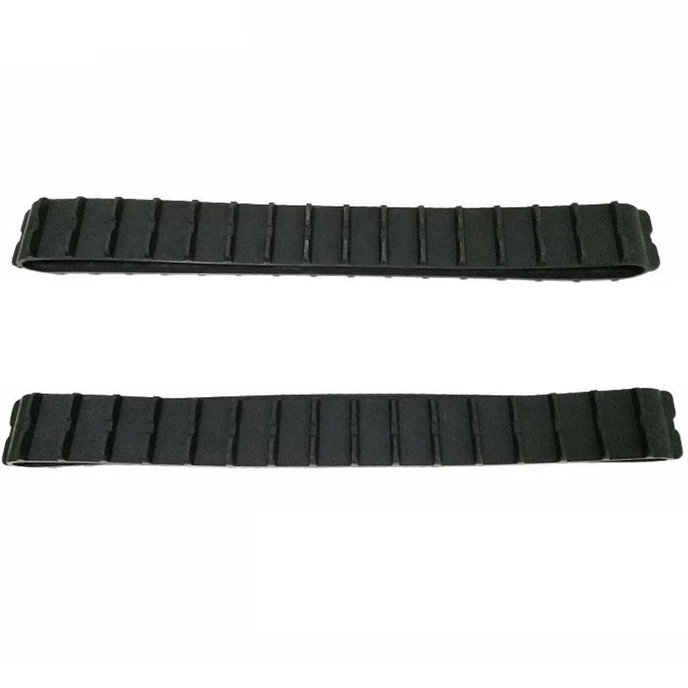 2PCS Rubber Track, Large Size RubberTracks Heavy Tank ChassisTrack, Wear Resistant Rubber Track Suitable for T007 Metal Robot Tank Chassis 38.2 x 2 inch