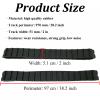 2PCS Rubber Track, Large Size RubberTracks Heavy Tank ChassisTrack, Wear Resistant Rubber Track Suitable for T007 Metal Robot Tank Chassis 38.2 x 2 inch view 2