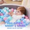 YUFUL 200 500 1000 Count Plastic Soft Ball Pits Balls for Pet Dogs Colorful Phthalate Free BPA Free Baby Toddler Play Balls for Kids Toddlers view 2