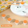 haakaa Electric Nail Trimmer Replacement Pads Baby Nail Trimmer Heads for Standard Baby Nail File, Suitable for 12+Months, Orange view 3