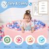 Foam Ball Pit for Toddlers, Large Baby Ball Pit for Babies with Soft Memory Sponge, Indoor Outdoor Baby Playpen, Kids Play Ball Pool, Gift Toys for Infants Boys and Girls (Pink, NO Balls) view 4