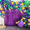 105 PCS Mardi Gras Balloons Party Decoration Green Purple Yellow Balloon Arch for Mardi Gras Birthday Baby Shower Masquerade New Orleans Party Decoration view 2