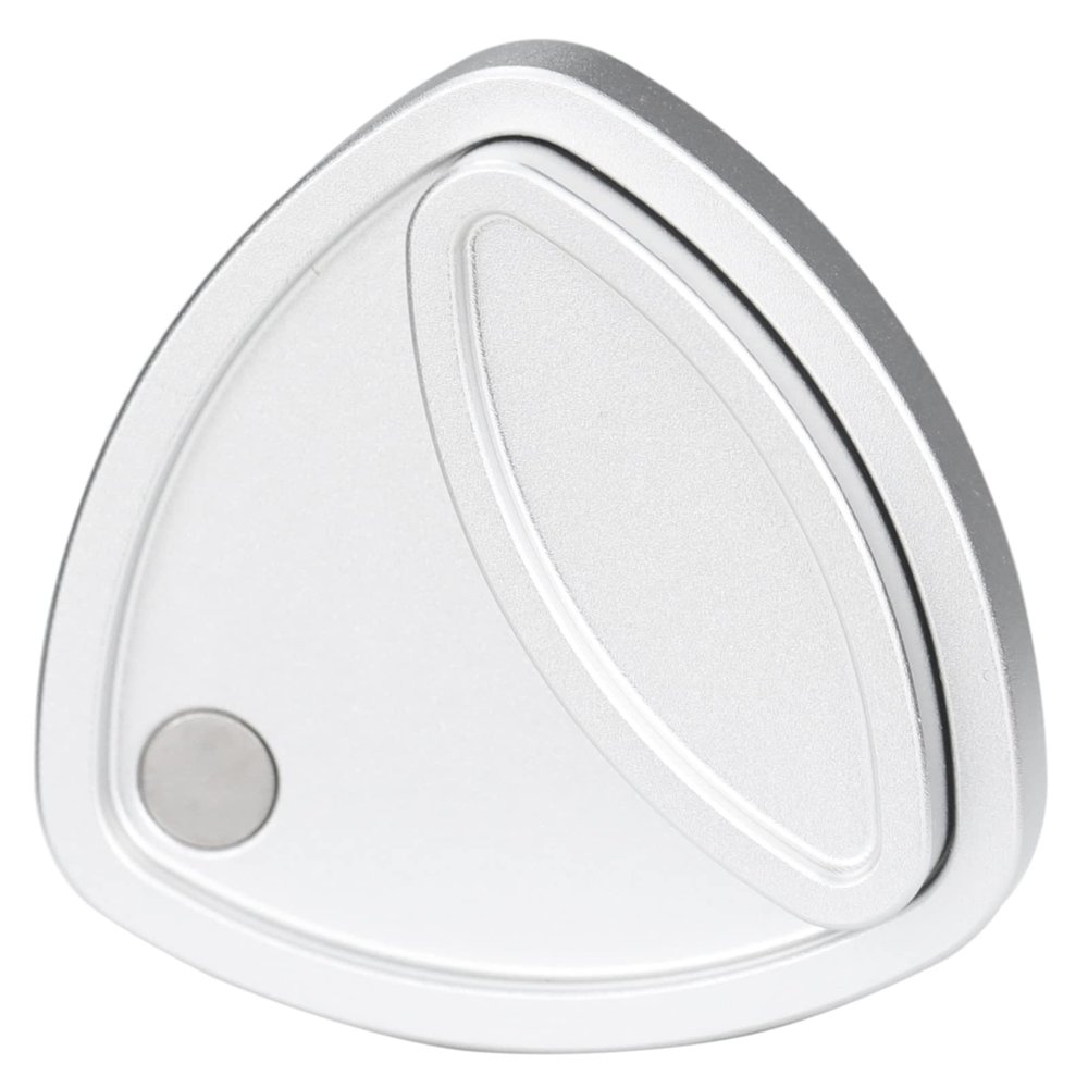 FREELOVE Pivot Magnetic Fidget Slider, Metal Worry Coin Haptic Clicker for Adults, Triangle Rotation Kinetic Toy Mechanical Sound EDC, Autism Sensory ADHD Anxiety Focus Meditation (Aluminum Silver)